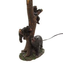 Black Bears with Cubs Table Lamp