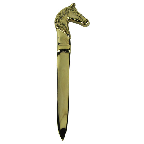 Heavy Solid Brass Horse Head Letter Opener