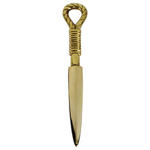 Solid Brass Nautical Fishing Rope Knot Letter Opener