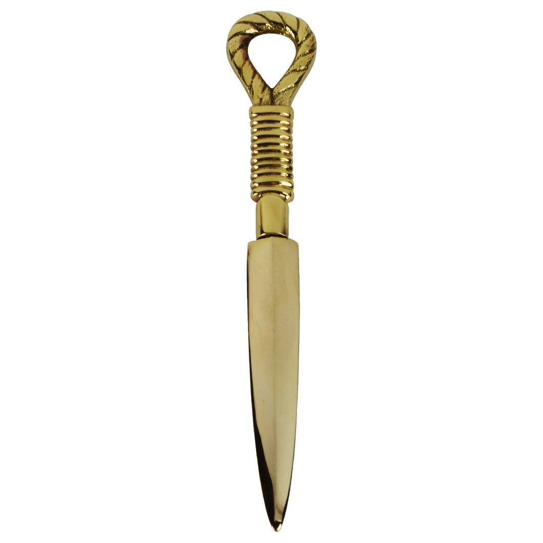 Solid Brass Nautical Fishing Rope Knot Letter Opener