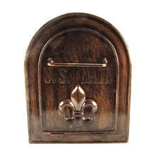 Metal Fleur De Lis US Mailbox