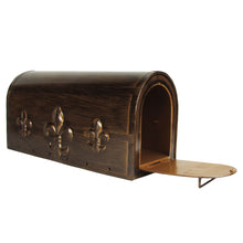 Metal Fleur De Lis US Mailbox