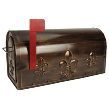 Metal Fleur De Lis US Mailbox