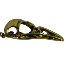 Large Bronze Raven/Bird Skull Steampunk Necklace