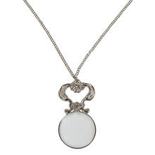 Vintage Silver Magnifying Glass Lens Necklace