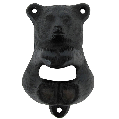 Cast Iron Wall Mount Black Cub Beer/Soda Bottle Opener