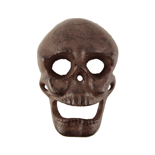 Metal Wall Mount Skeleton Head Skull Beer or Soda Bottle Cap Opener