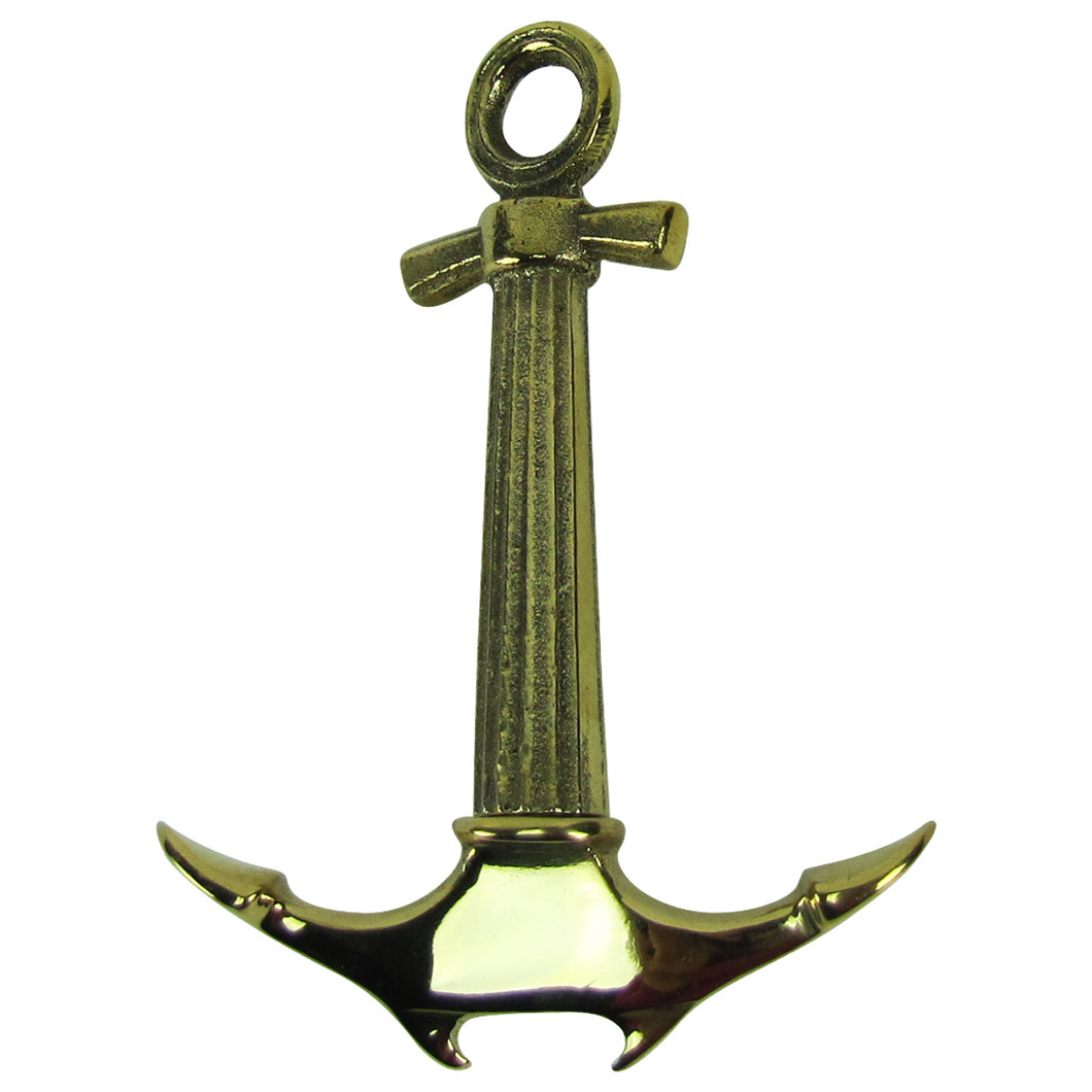 Solid Brass Ship's Anchor Wine/Beer Bottle Opener
