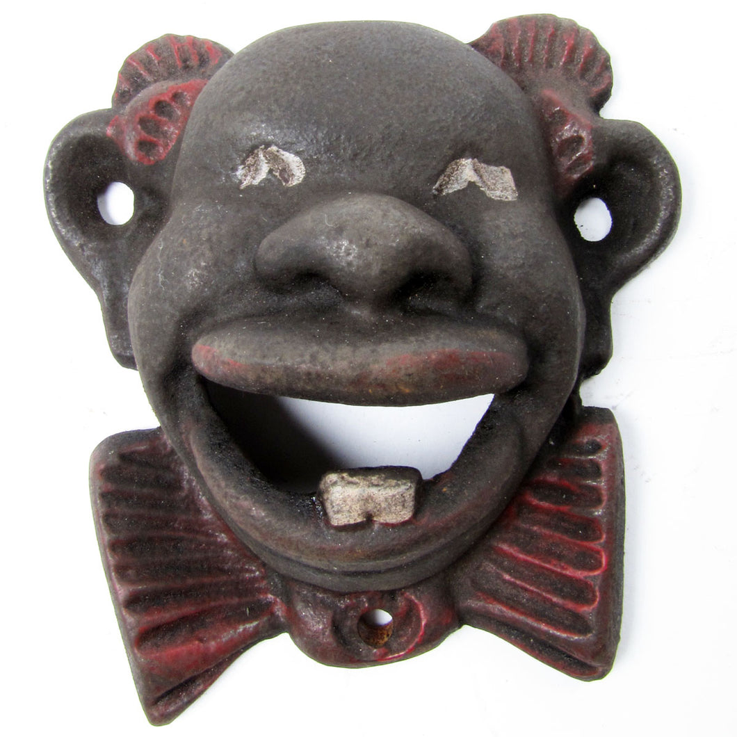 Cast Iron Clown Face Wall Mount Bottle Opener