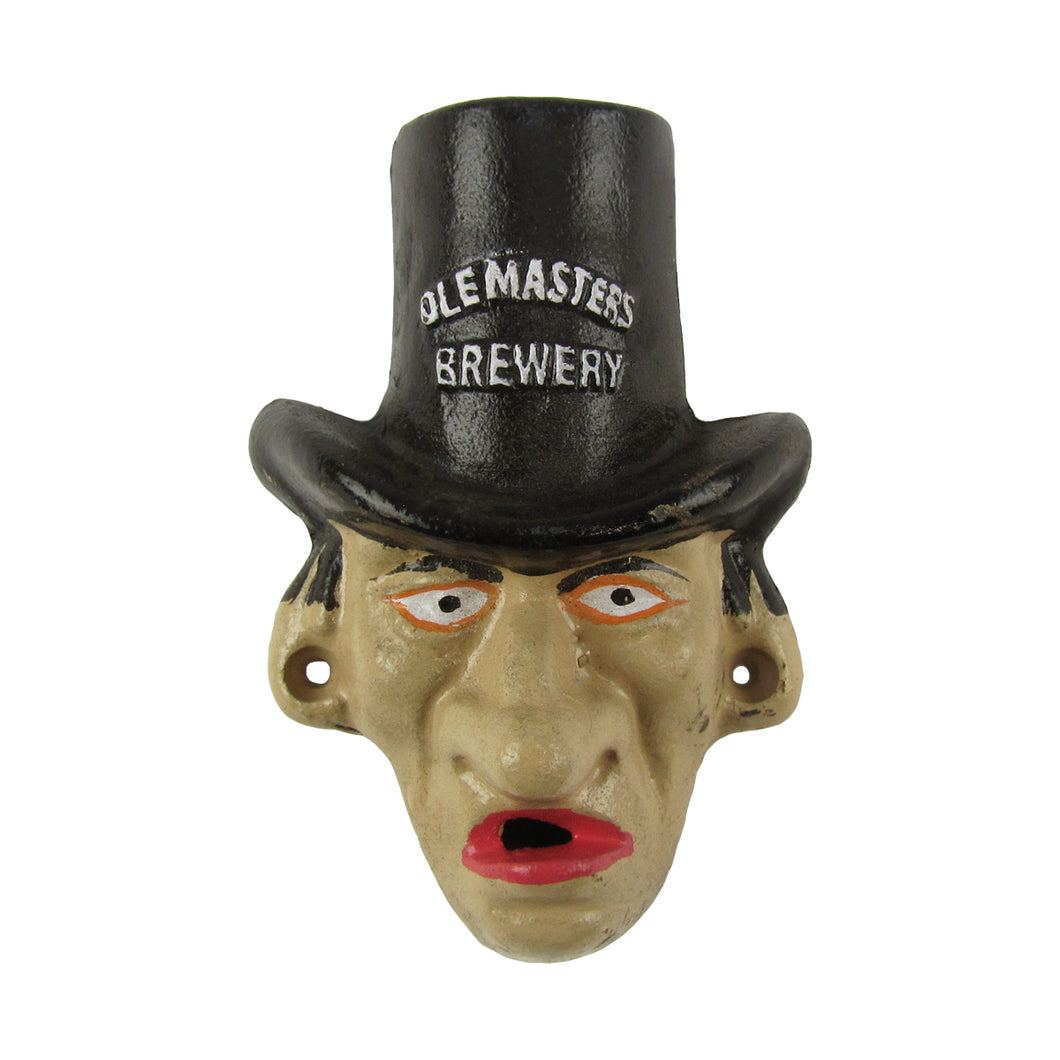 Cast Iron Warlock Face Wall Mount Bottle Opener
