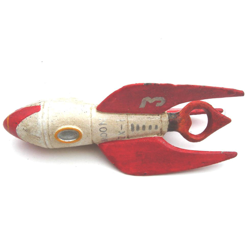 Vintage Style Cast Iron Rocket Bottle Opener