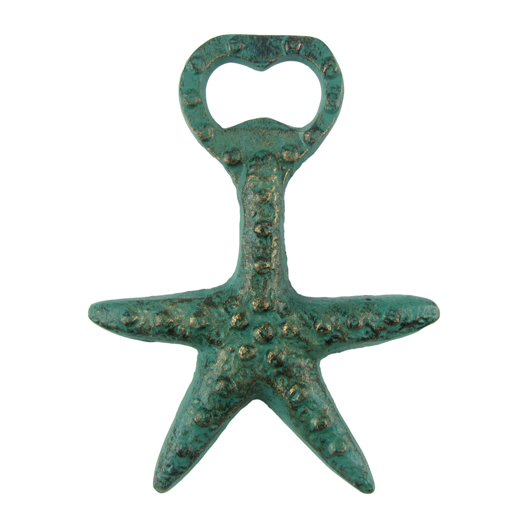 Cast Iron Sea Star Beach Bar Bottle Opener