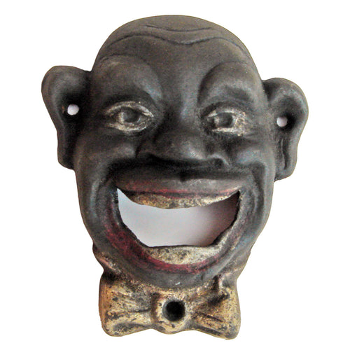 Vintage Smiling Man Wall Mount Bottle Opener