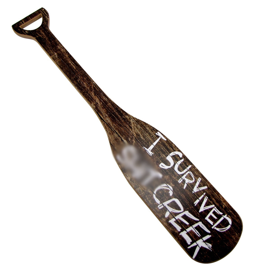 Funny Wooden Creek Survivor Boat Oar