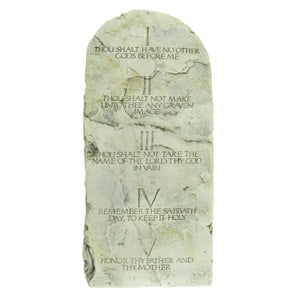 Ten Commandments Stone Tablets Set