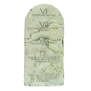 Ten Commandments Stone Tablets Set