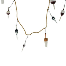 Bobber Garland 9' Fishing Net Floats on Nautical Rope