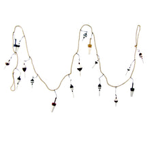 Bobber Garland 9' Fishing Net Floats on Nautical Rope