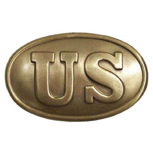 Solid Brass CIVIL WAR SOLDIER BELT BUCKLE U.S. Union States of America USA