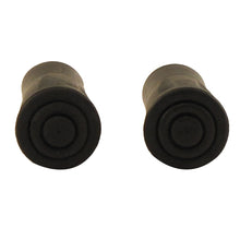 2 pc 5/8" Black Rubber Tips Replacement for Walking Stick/Cane