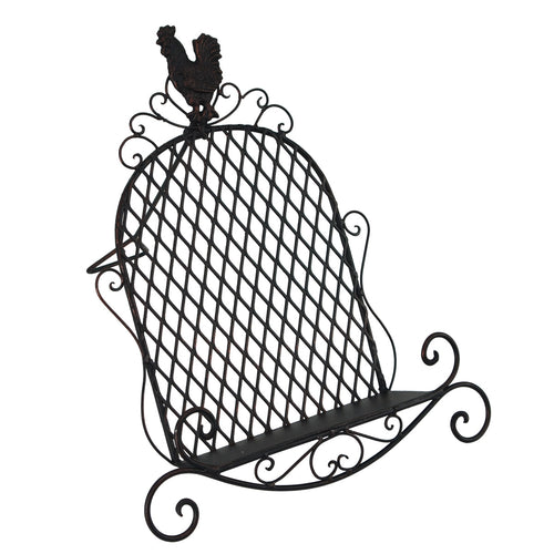 Antique Style Rooster Cookbook Holder/Bible Stand/Table Top Music Display