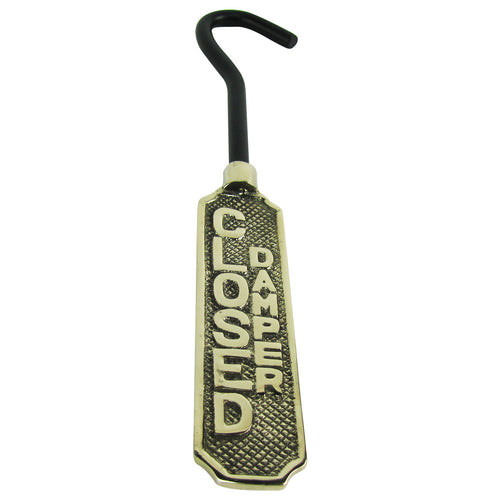 Open/Closed Fireplace Damper Hanging Flue Sign