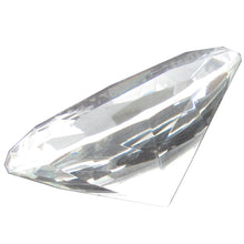 Giant 60mm Cut Glass Clear Diamond Jewel Paperweight