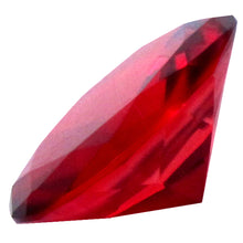 Giant 60mm Cut Glass Ruby Red Diamond Jewel Paperweight