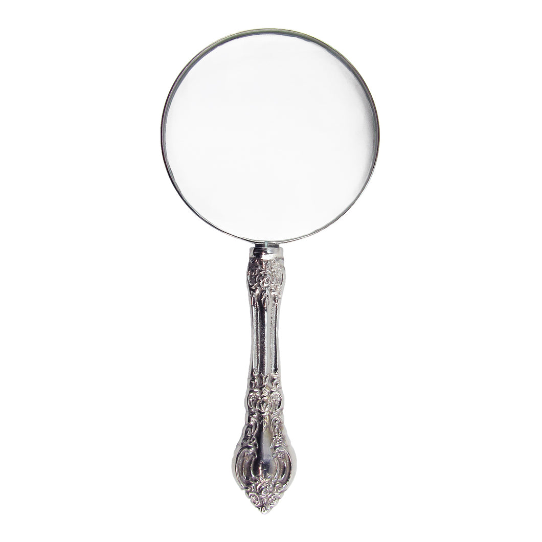 Silver Hand Held Desk Magnifying Glass