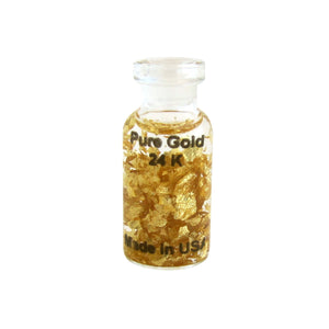 100% Real 14 karat Gold Leaf Flakes Bottle