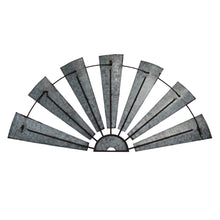 Rustic Metal Farmhouse Half Windmill Indoor Home Wall Decor