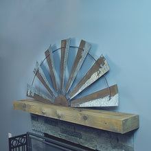 Rustic Metal Farmhouse Half Windmill Indoor Home Wall Decor