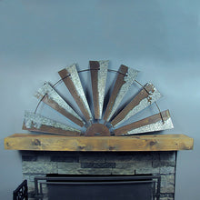 Rustic Metal Farmhouse Half Windmill Indoor Home Wall Decor