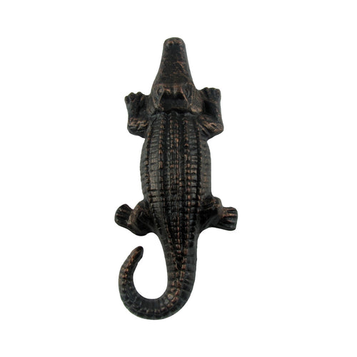 Rustic Style Metal Alligator Push or Pull Door Handle