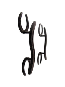 Set of 2 Metal Horseshoe Drawer Pull Door Handles