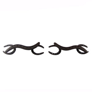 Set of 2 Metal Horseshoe Drawer Pull Door Handles