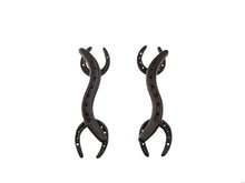 Set of 2 Metal Horseshoe Drawer Pull Door Handles