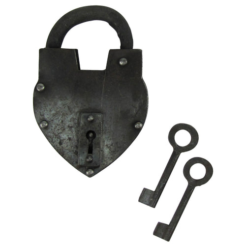 Unique Large Metal Heart Shaped  Lock