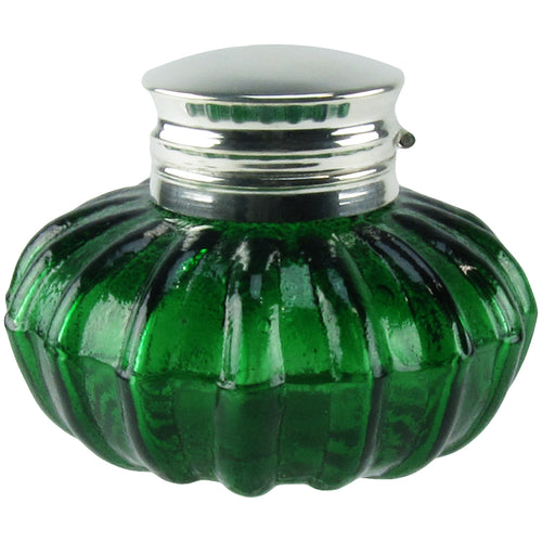 Vintage Style Dark Green Pen Pot Inkwell