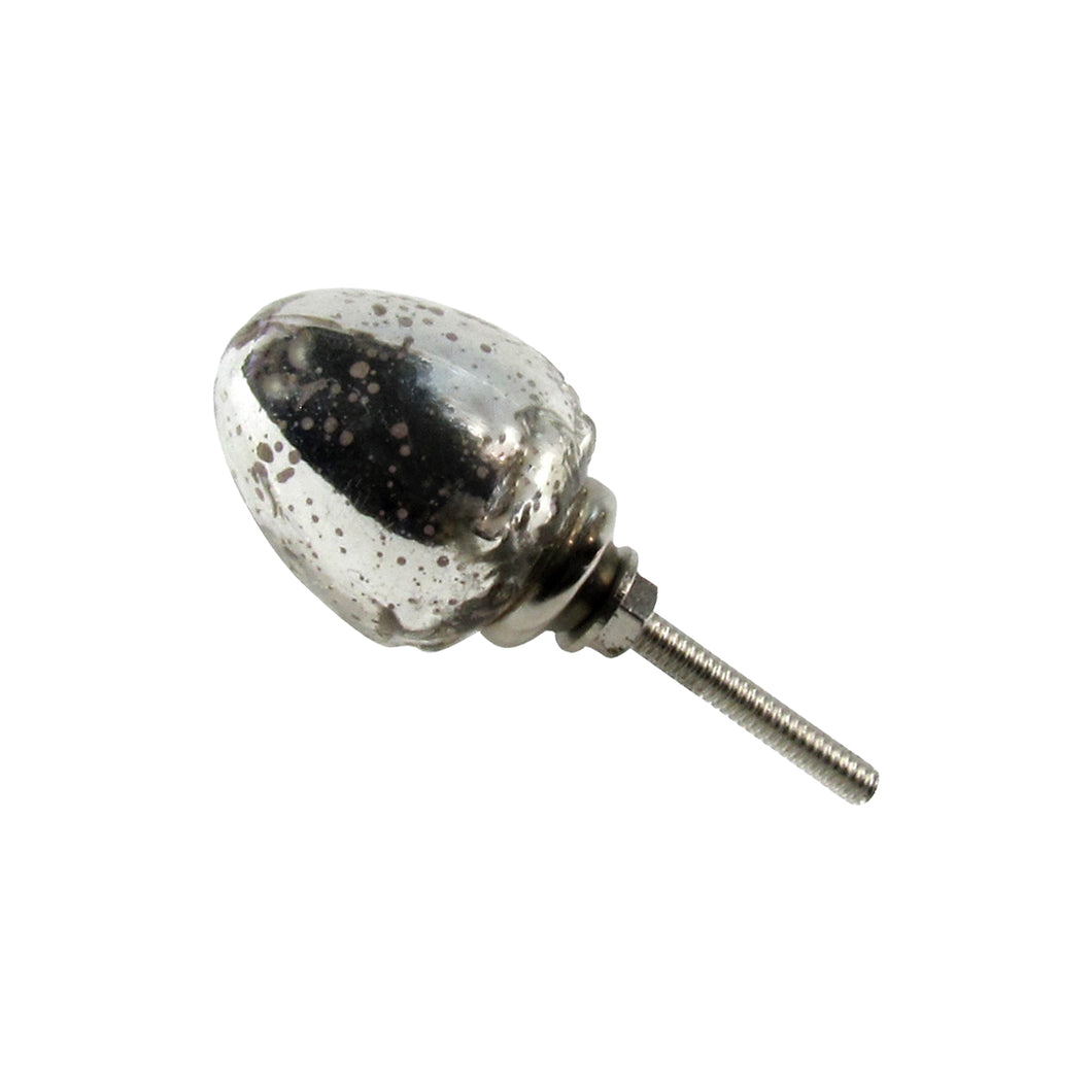 New Mercury Acorn Glass Pull Knob
