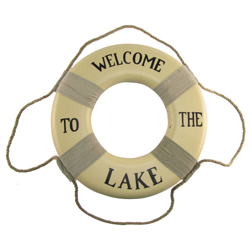 Welcome To The Lake Life Preserver Home Wall Decor