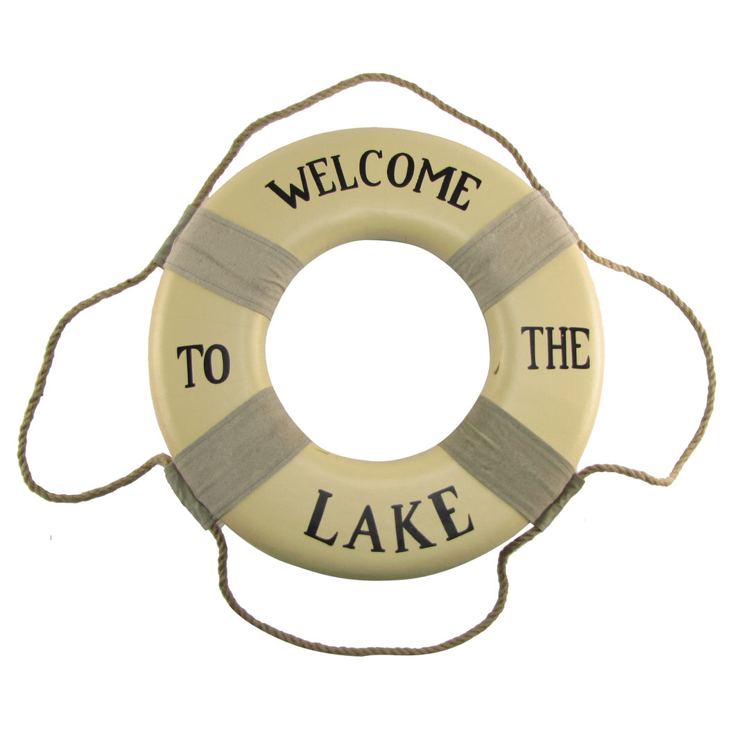 Welcome To The Lake Life Preserver Home Wall Decor