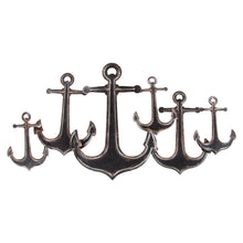 Nautical Metal Anchors 3D Wall Art