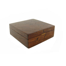 Vintage Style Old Wood Box Navigational Compass