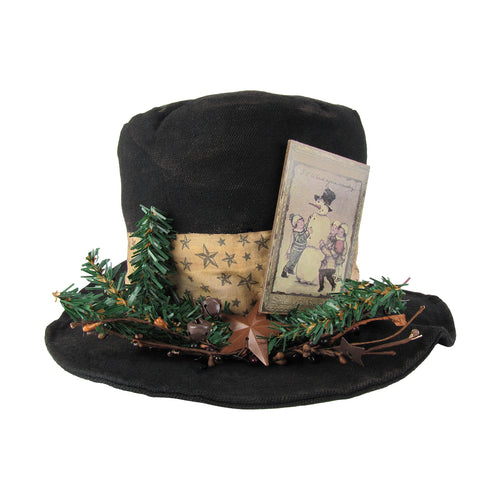 Black Cloth Top Hat Centerpiece Decor