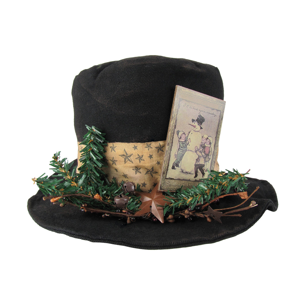 Black Cloth Top Hat Centerpiece Decor