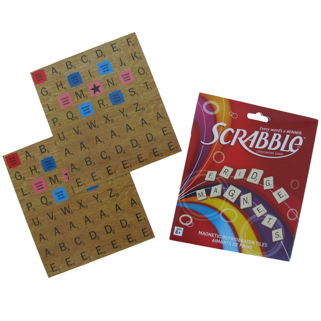 Refrigerator Scrabble Game Set with Alphabet Tiles