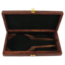 Antique Brass and Wood Turned Hand Lens Magnifying Glass