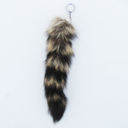 Mountain Man Syle Raccoon Tail Key Chain