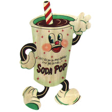 Set of 3 Dancing Snacks Popcorn, Hot Dog, and Soda Pop Metal signs